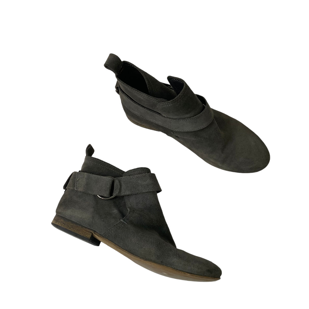 Steven By Steve Madden Robbyn Ankle Bootie Size 9 Leather Gray